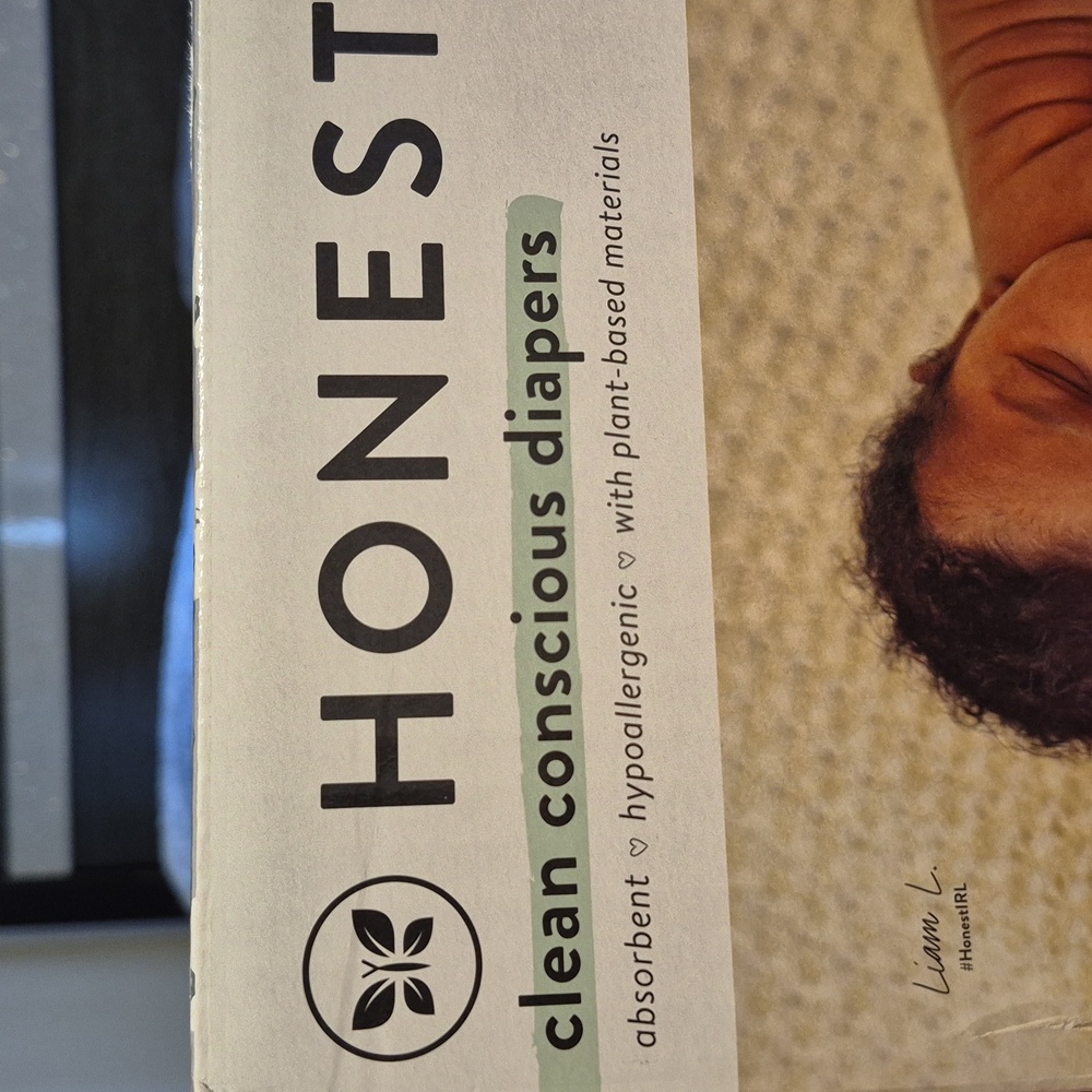 NEW!!!Box#1 Honest Baby Diapers Sz NEWBORN - Picture 5 of 7